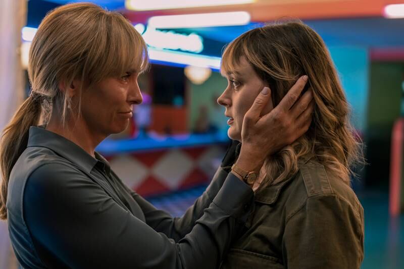 Toni Collette as Laura and Bella Heathcote as her daughter Andy in 'Pieces of Her'. Photo: Netflix
