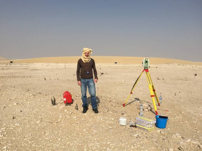 Professor Alexandre Valance, of the Institute of Physics of Rennes, France, is a member of a group of scientists who studied sand dunes in the Gulf region and discovered dunes can breathe. The study findings were published in the 'Journal of Geophysical Research – Earth Surface'.  All photos: Michel Louge