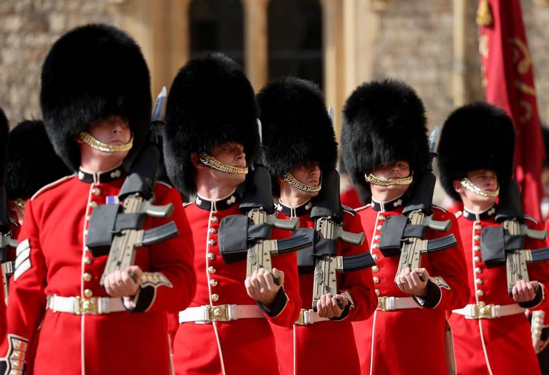 The Queen's Guard at Windsor Castle. Getty Images