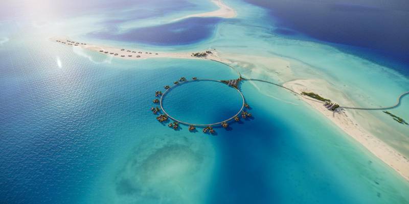 Should I make that: The location of some of the overwater villas at Saudi Arabia's Red Sea Project have been set. Courtesy The Red Sea Development Company  