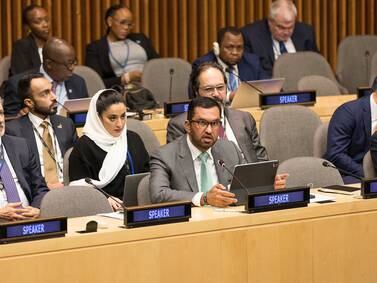 World is 'running short on time' to stop climate change, Dr Al Jaber tells leaders at UN