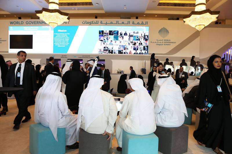 The World Government Summit held in Dubai, in February, is a citizen-centric initiative for the public sector. Pawan Singh / The National