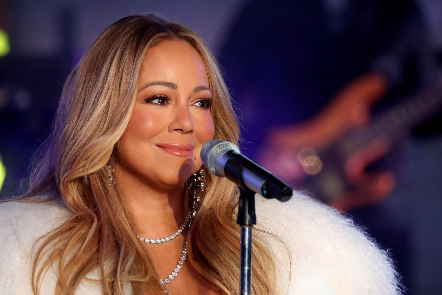 FILE PHOTO: Mariah Carey performs during New Year's eve celebrations in Times Square in New York City, New York, U.S., December 31, 2017. REUTERS/Carlo Allegri/File Photo