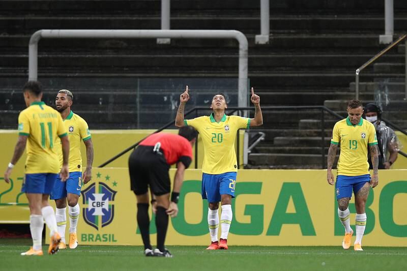 October 9, 2020. Brazil 5 (Marquinhos 16', Firmino 30', 49', Carrasco og 66', Coutinho 73') Bolivia 0: Brazil were up and running in style with Roberto Firmino and Phillipe Coutinho among the scorers in a rout of Bolivia. "There's always room for improvement, what's important is getting used to playing together," Brazil captain Casemiro said. "We'll adapt better as we play more games. That's what is important. We deserve congratulations today." Getty