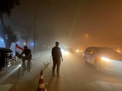 Sandstorms often lead to all flights from Baghdad being cancelled. Reuters