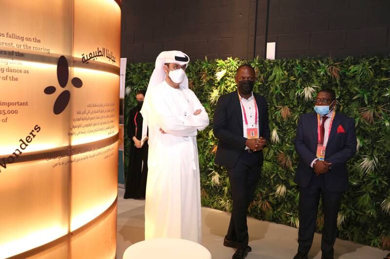 Dr Sultan Al Jaber, Minister of Industry and Advanced Technology, visits Expo 2020 Dubai. Photo: Ministry of Industry and Advanced Technology