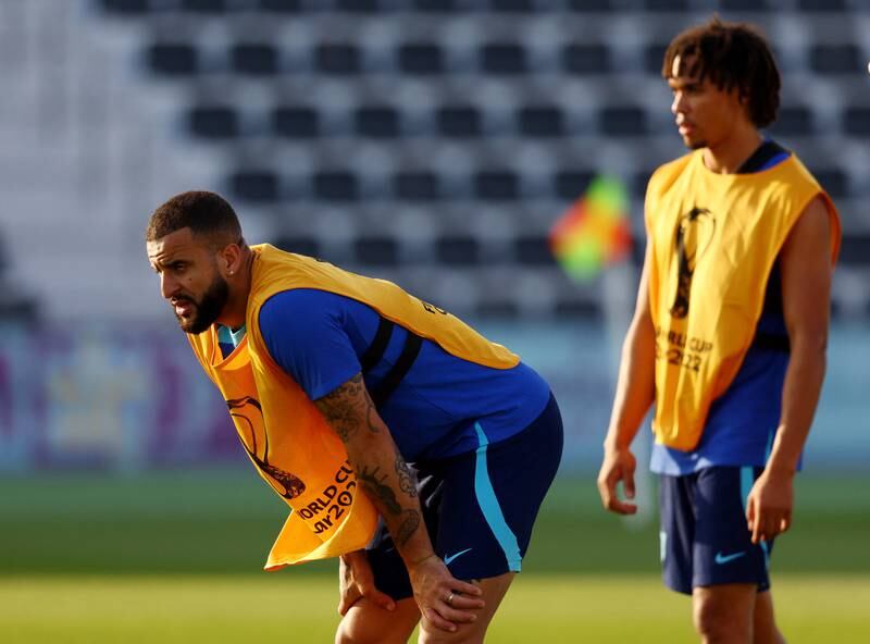 England's Kyle Walker takes a breather. Reuters