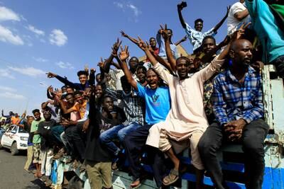 Protesters demonstrate against the Sudanese military's seizure of power and removal of the civilian government, in the capital Khartoum. Reuters