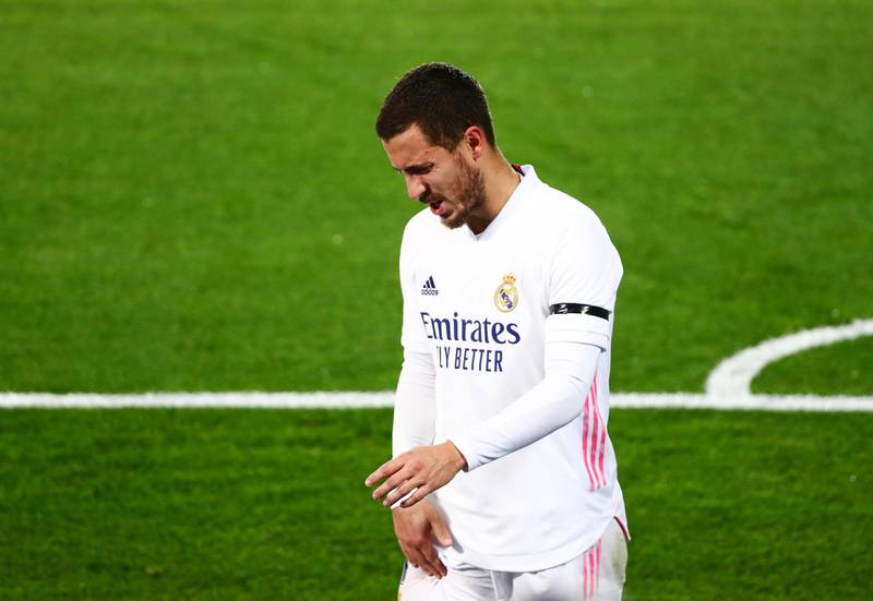 Real Madrid's Eden Hazard picked up a thigh injury during the match against Alaves. Reuters