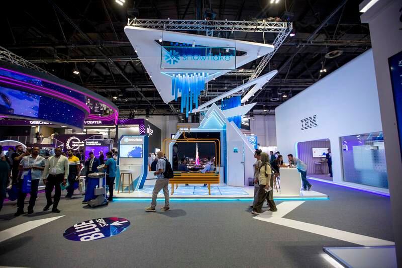 Gitex 2022 featured more than 5,000 exhibiting companies from 90 countries, in two million square-feet of exhibition space. Leslie Pableo / The National