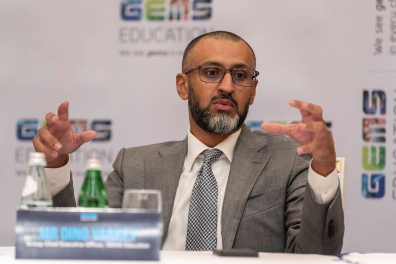 Dino Varkey, chief executive of schools provider Gems, said a key lesson from Covid was the importance of mental health. Antonie Robertson/The National