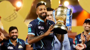 An image that illustrates this article Record crowd of 104,000 watches Pandya's Gujarat lift IPL title