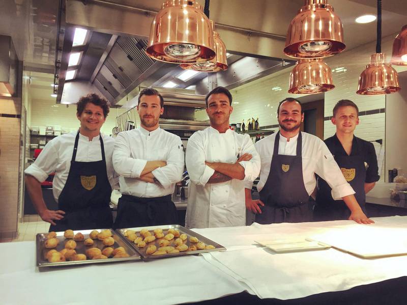 Chefs at Chalet N in Oberlech, Austria. Photo by Rosemary Behan