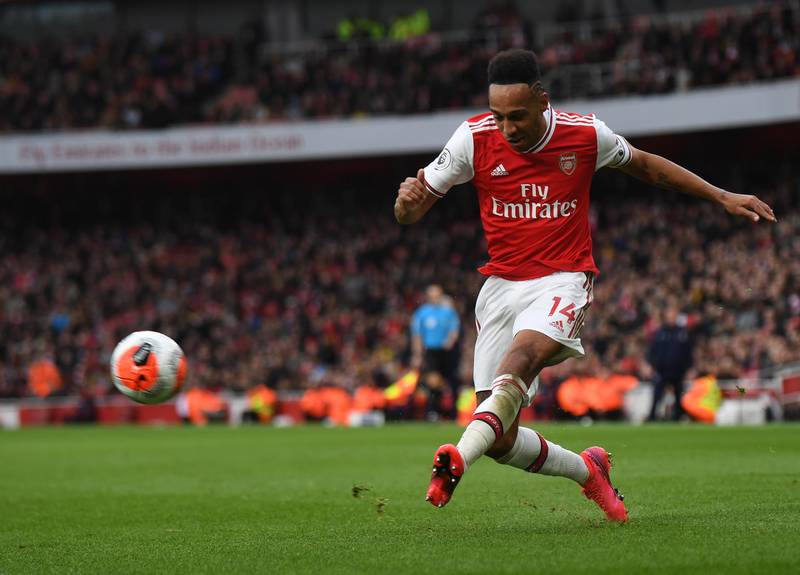 Arsenal striker and captain Pierre-Emerick Aubameyang will be crucial to Arsenal's hopes of European qualification. EPA