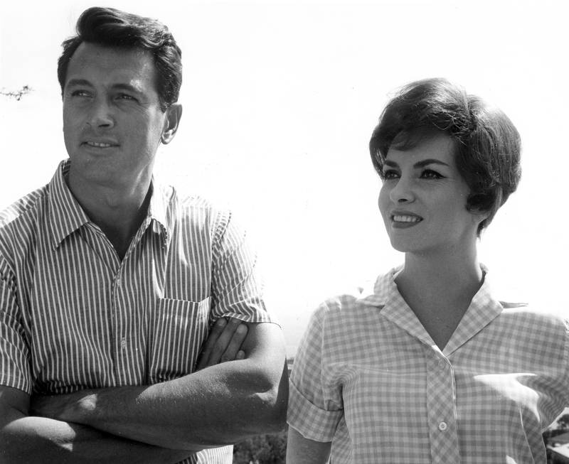 American actor Rock Hudson and Lollobrigida, pictured here in 1960, starred together in the film Come September. AP