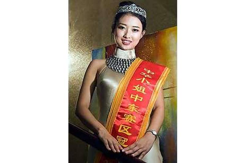 Ouyang Qiuchuan beat 100 hopefuls in the Middle East to be crowned Miss Rose. She will be back in heels for the final in October.