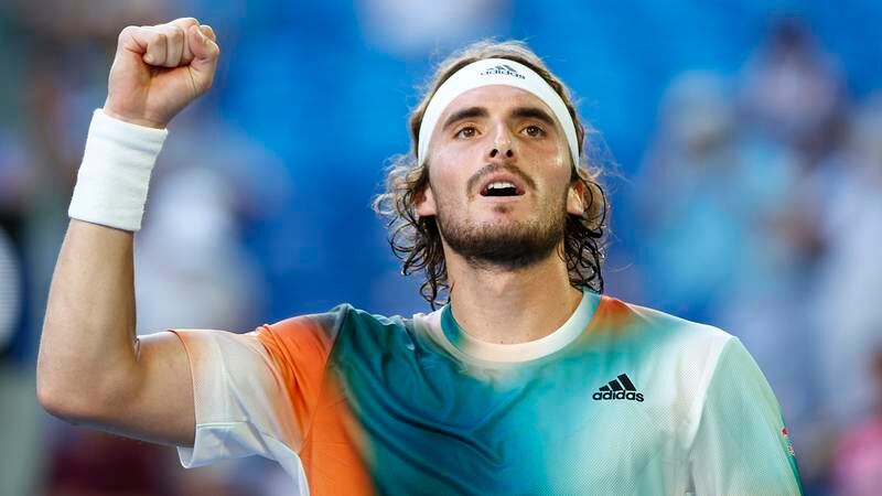 An image that illustrates this article Tsitsipas serves up a storm to reach Australian Open fourth round