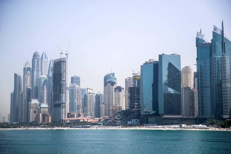DUBAI, UNITED ARAB EMIRATES - FEBRUARY, 24 2019.
Dubai Marina's skyline

(Photo by Reem Mohammed/The National)

Reporter: 
Section:  NA