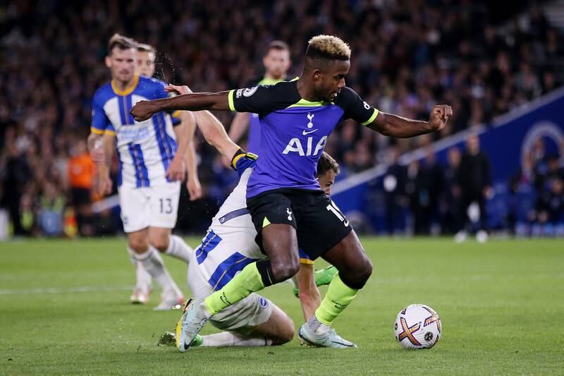 Ryan Sessegnon – 7. Consistently an attacking presence for Spurs on the wing, Sessegnon was always looking for a way forward and to make things happen. However, he nearly gifted Brighton a goal when he was caught out by a Richarlison pass in the Spurs box. Getty