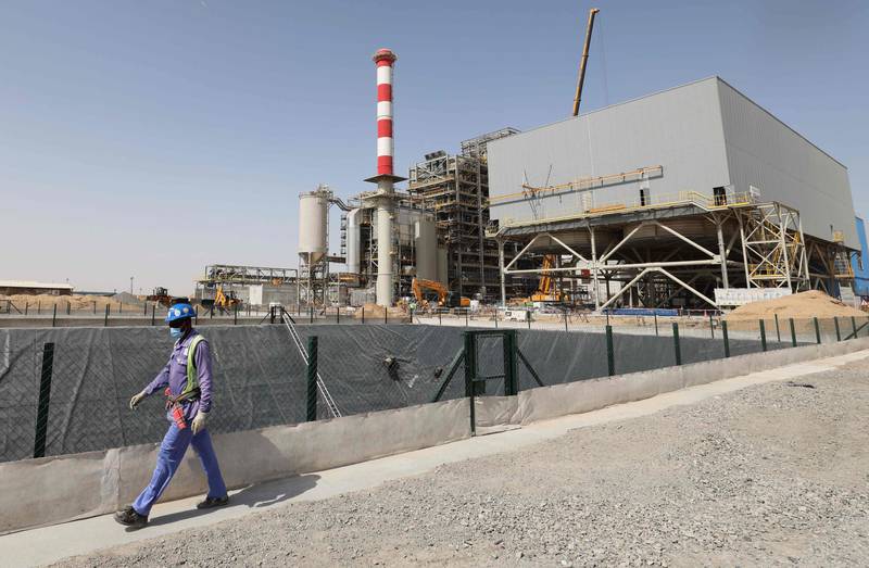 Construction at the waste-to-energy plant in Sharjah is complete and systems testing has started. AFP