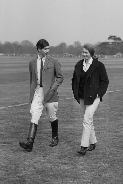 Prince Charles and Princess Anne at Windsor Great Park in 1968