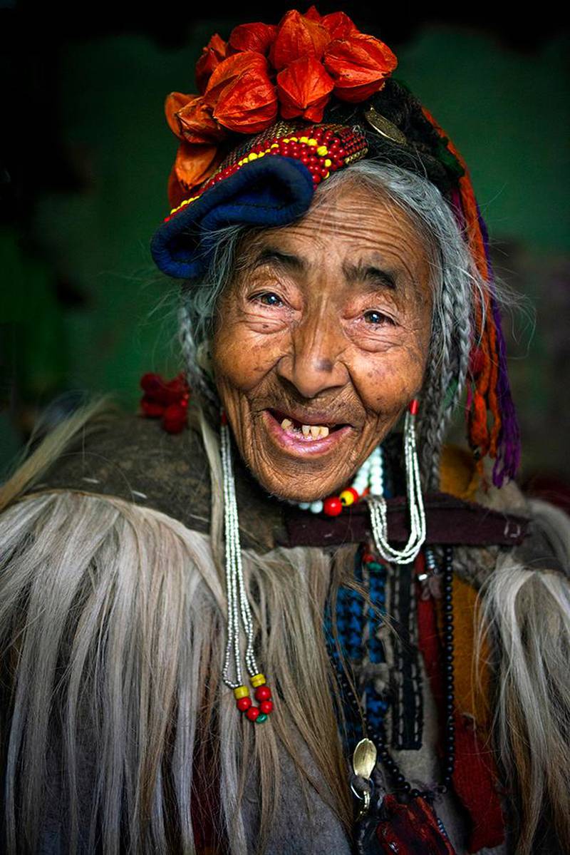 A Dropka tribeswoman from Dha village in Ladakh. Courtesy Aman Chotani