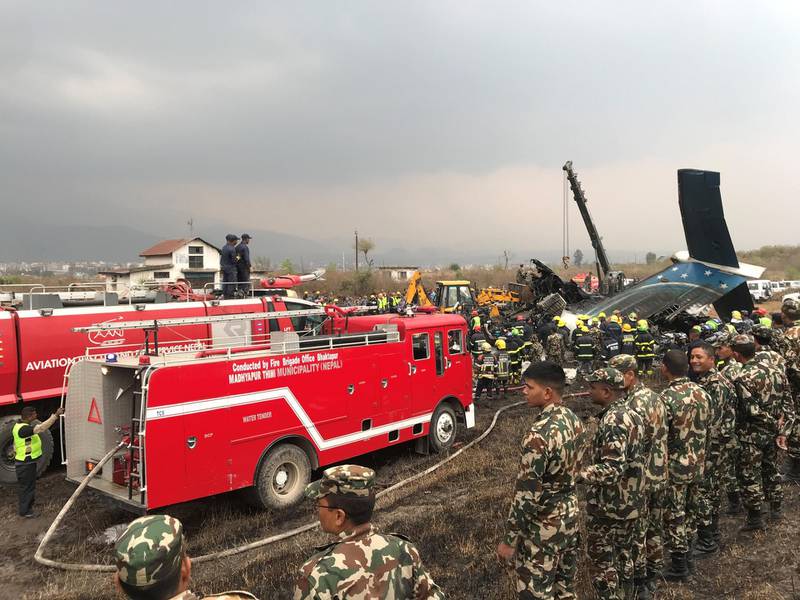 The crash happened one day after a Turkish plane with 11 people on board, all women, crashed in Iran. Navesh Chitrakar / Reuters