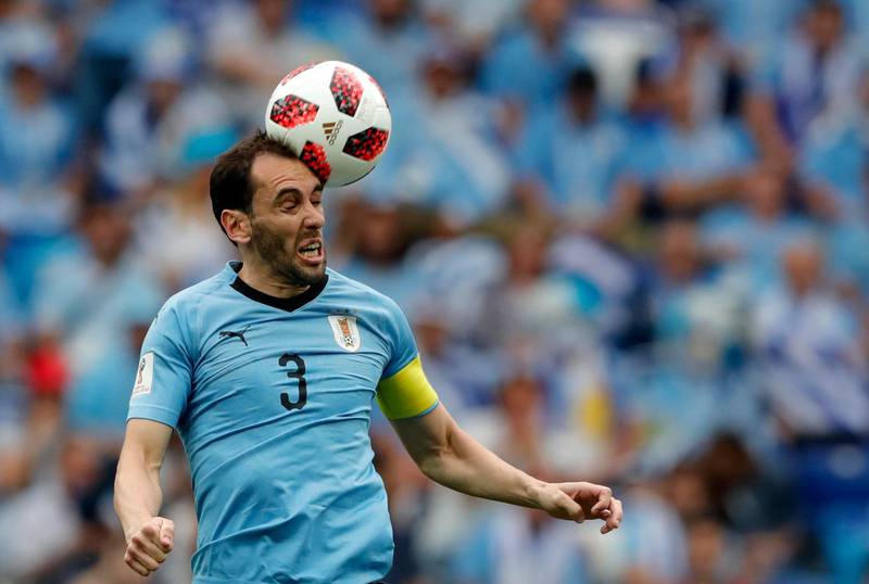 Centre-back: Diego Godin (Uruguay)

Uruguay played five games in Russia. Arguably, Godin was man of the match in four of them. Even when Edinson Cavani scored a terrific brace against Portugal, Godin subdued Cristiano Ronaldo. He was authoritative, reliable and half of an excellent double act with his Atletico Madrid team-mate Jose Maria Gimenez. AP Photo