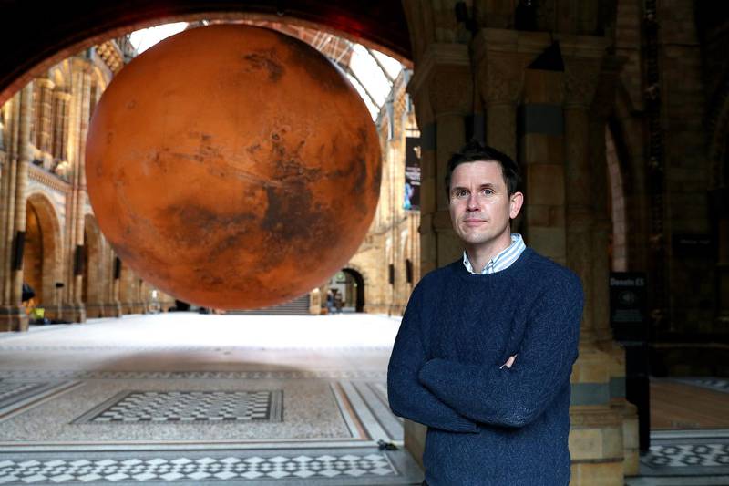 "Mars" is an artwork by Luke Jerram which features NASA imagery of the surafce of the planet. Getty Images