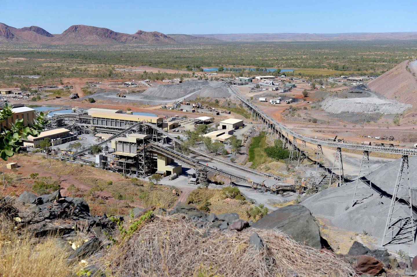 The Argyle diamond mine operated by the Rio Tinto Group stands in the East Kimberly region of Western Australia, Australia, on Thursday, July 11, 2019. The world’s biggest diamond mine ⁠— famed more for the fistful of coveted pink and red gems it yields each year than being a major producer of lower-quality stones ⁠— is being shuttered by Rio Tinto after almost four decades. Photographer: Carla Gottgens/Bloomberg