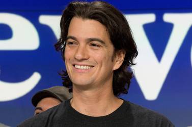 Adam Neumann, co-founder and chief executive of WeWork will walk away from the deal with as much as $1.2bn in WeWork stock, a $500 million credit line from SoftBank and a roughly $185m consulting fee. AP