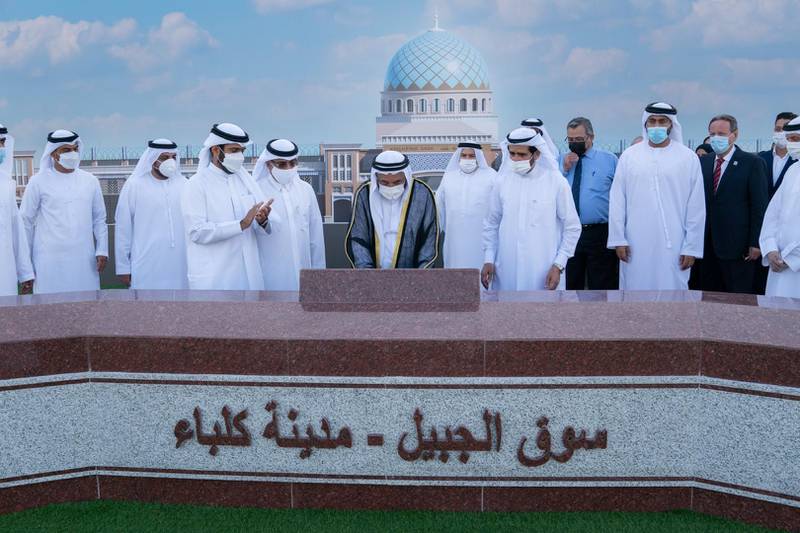 Dr Sheikh Sultan also laid the foundation stone for the new Souq Al Jubail. Wam