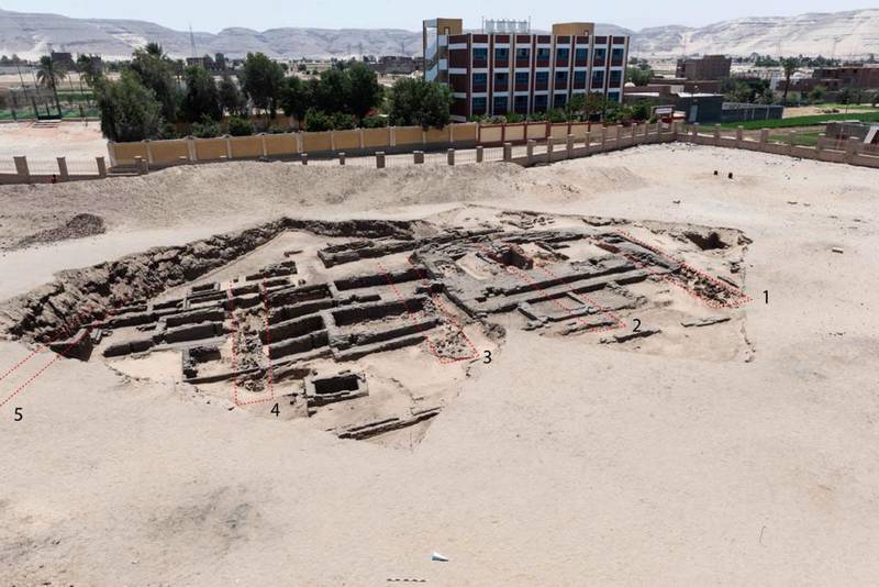The remains of what may be the world's "oldest" high-production brewery, were uncovered in the Abydos archaeological site near Egypt's southern city of Sohag. Egyptian Ministry of Tourism and Antiquities / AFP