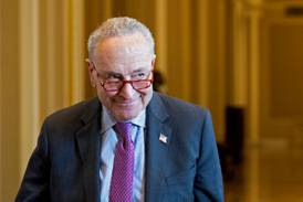 Chuck Schumer praised the bipartisan nature of the repeal. Getty Images via AFP