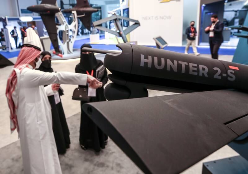 A Hunter 2-S drone, which can be used in 'swarming' air-to-ground attacks.