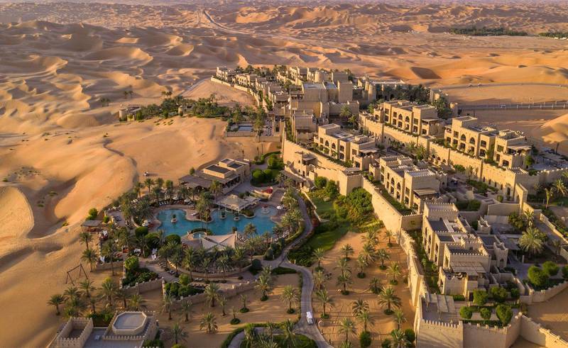 The five-star Qasr Al Sarab Desert Resort by Anantara in the Empty Quarter is temporarily closed. Courtesy Anantara