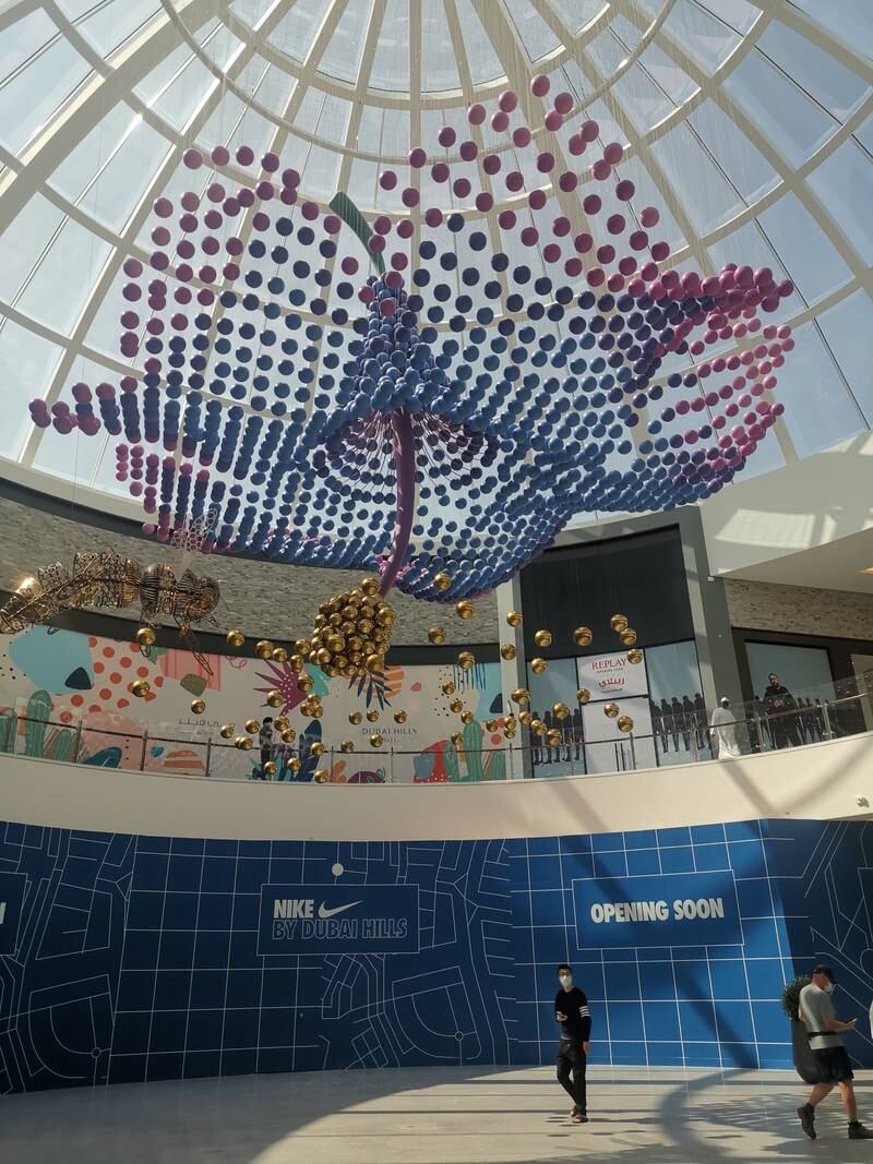 The mall features a number of eye-catching design installations.