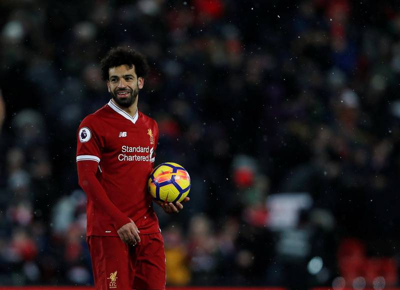 Striker: Mohamed Salah (Liverpool) – Invited comparisons to Lionel Messi after scoring four goals and setting up the other for Roberto Firmino in the demolition of Watford. Lee Smith / Reuters