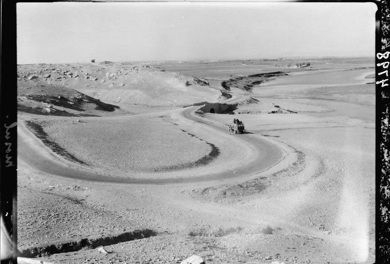 1932: A lorry on the road south of Mosul, Iraq. AP Photo