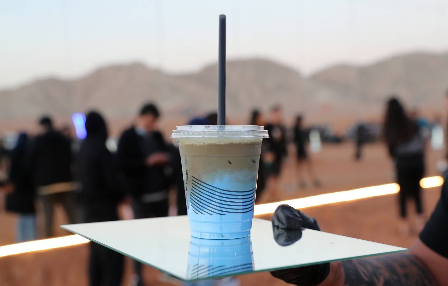 A blue sky ice latte at The Uncommon coffee shop on Mahafiz-Al Fayah road in Sharjah. Pawan Singh / The National
