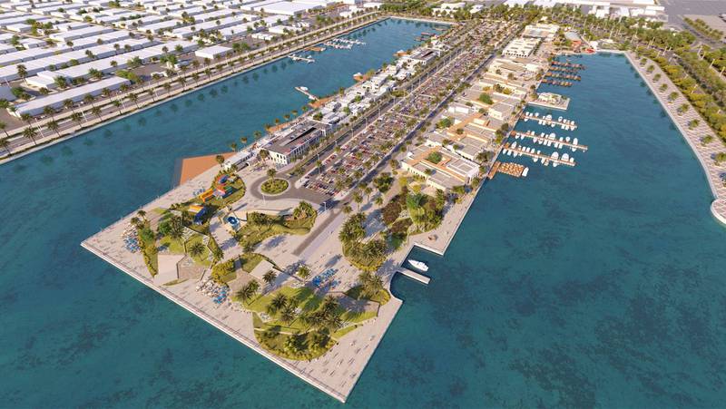 Construction is underway to transform Mina Zayed into a top tourist and commercial destination. Courtesy: Department of Municipalities / Modon