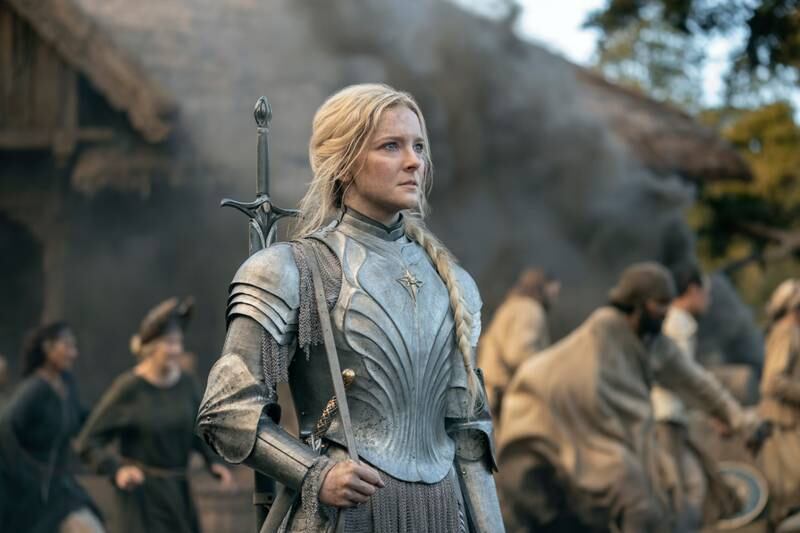 Morfydd Clark in The Lord of the Rings: The Rings of Power. Photo: Amazon Studios