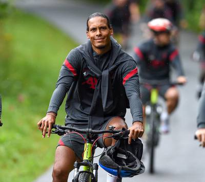 SALZBURG, AUSTRIA - AUGUST 18: (THE SUN OUT, THE SUN ON SUNDAY OUT) Virgil van Dijk of Liverpool during a training session on August 18, 2020 in Salzburg, Austria. (Photo by John Powell/Liverpool FC via Getty Images)