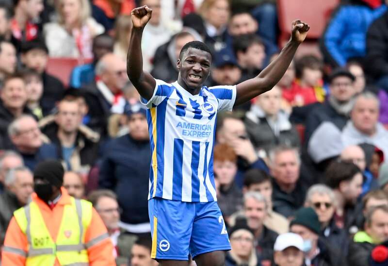 Centre midfield: Enock Mwepu (Brighton) – Set up Leandro Trossard’s opener and then scored himself with a high-class finish to cap a brilliant display in victory at Arsenal. EPA
