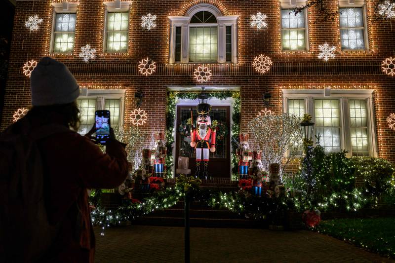 This Dyker Heights home is one of the more subtle. AFP