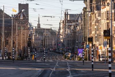 A quiet retail precinct during the introduction of lockdown measures in Amsterdam, Netherlands. Bloomberg