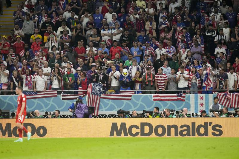 No doubt the American fans are happy to find McDonald's on hand at the World Cup. AP