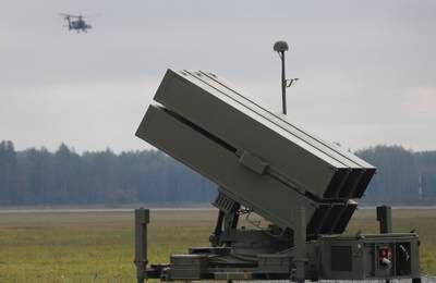 In September, the US said two Nasams defence systems would be delivered within two months. Washington has promised Ukraine another six batteries. EPA