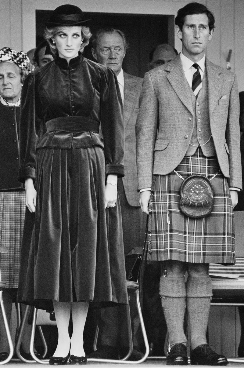 Diana, Princess of Wales, and Charles, Prince of Wales, in Scotland, UK, 5th September 1983. (Photo by Steve Wood/Daily Express/Hulton Archive/Getty Images)