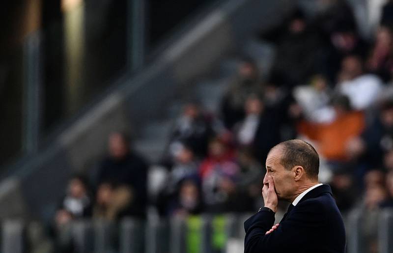 Juventus coach Massimiliano Allegri. AFP